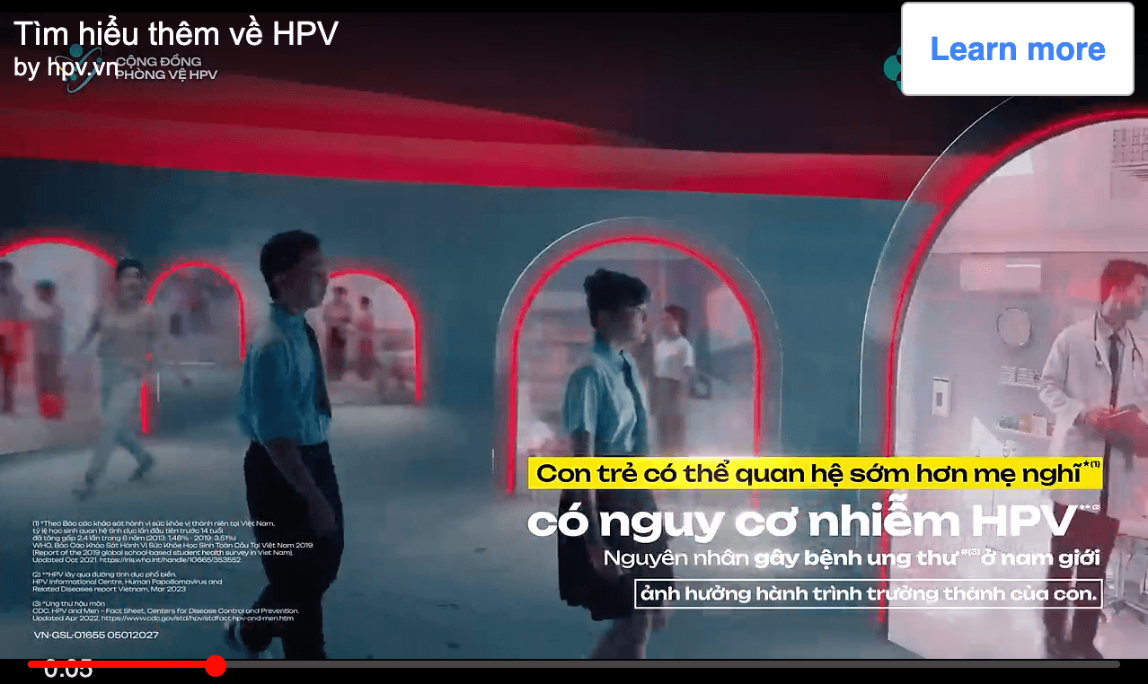 Định dạng In-Banner Video phát video kèm nút hành động ngay trên khung hình
